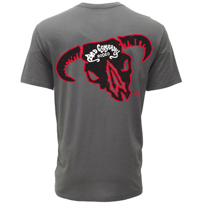 Hooey Men's Gray & Red Bad Company T-Shirt
