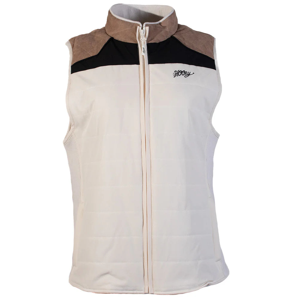 Hooey Women's Tan Cream Softshell Vest