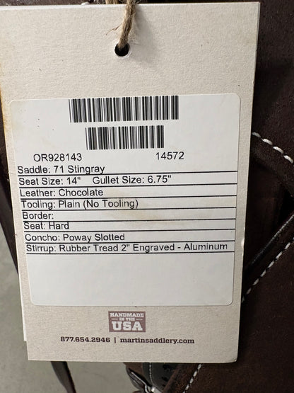 Martin Stingray 14" Barrel Saddle #14572