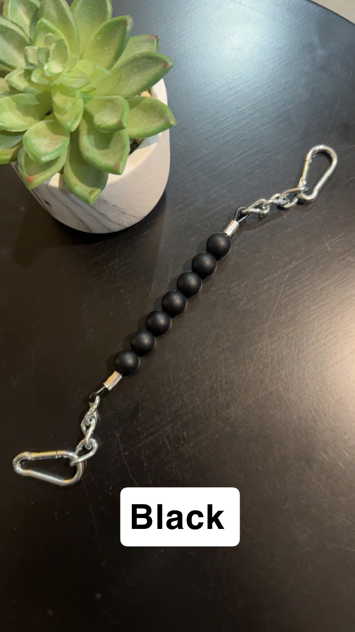 Silicone Bead Curb Strap