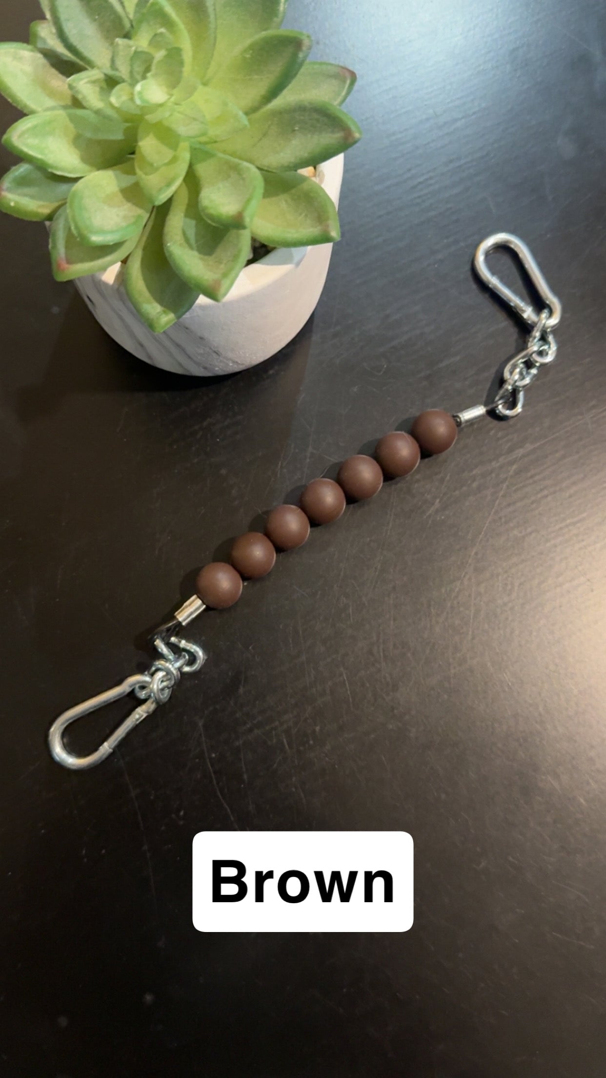 Silicone Bead Curb Strap