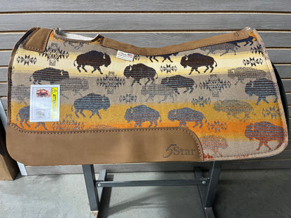 5 Star Land of the Buffalo Signature Top Saddle Pad (Made with Real Pendleton Fabric)