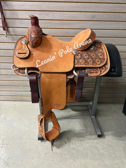 Trent Ward 14.5" Platinum Calf Rope Saddle