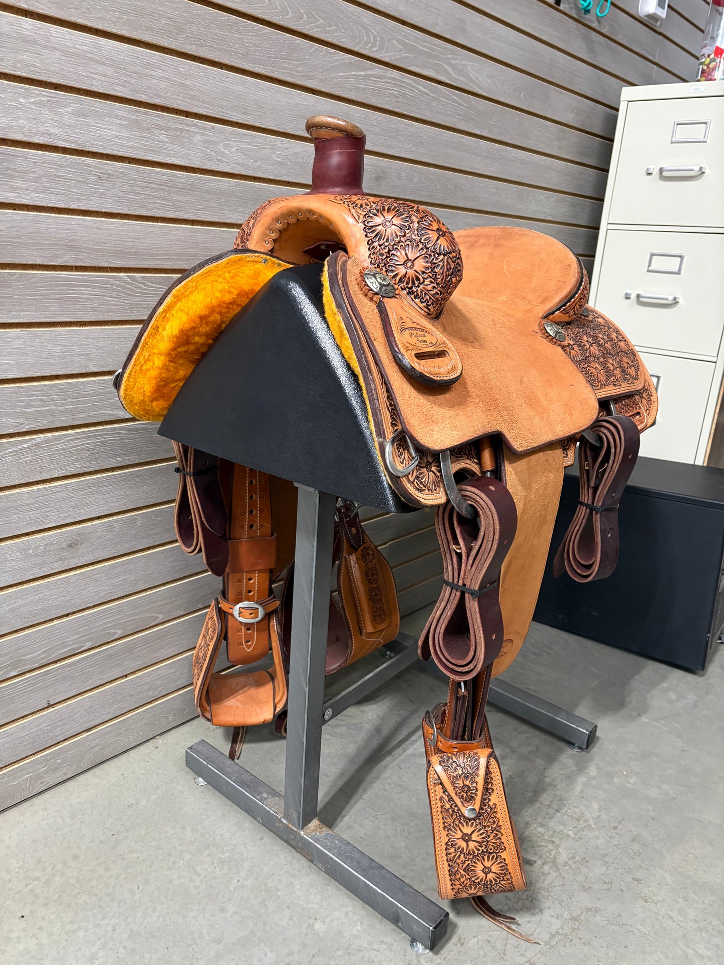 Trent Ward 14.5" Platinum Calf Rope Saddle