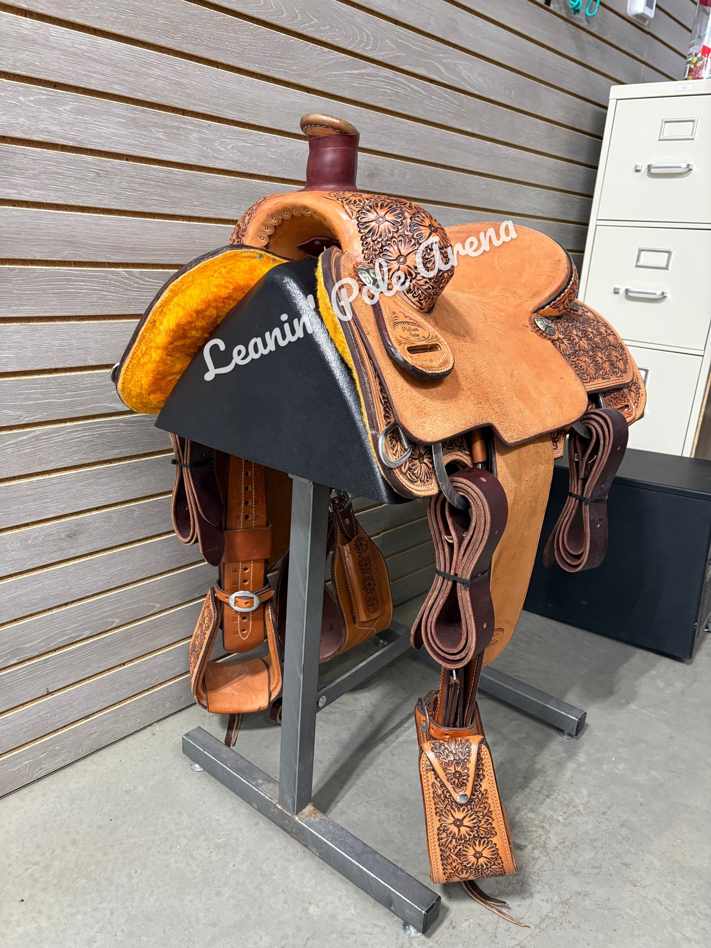 Trent Ward 14.5" Platinum Calf Rope Saddle