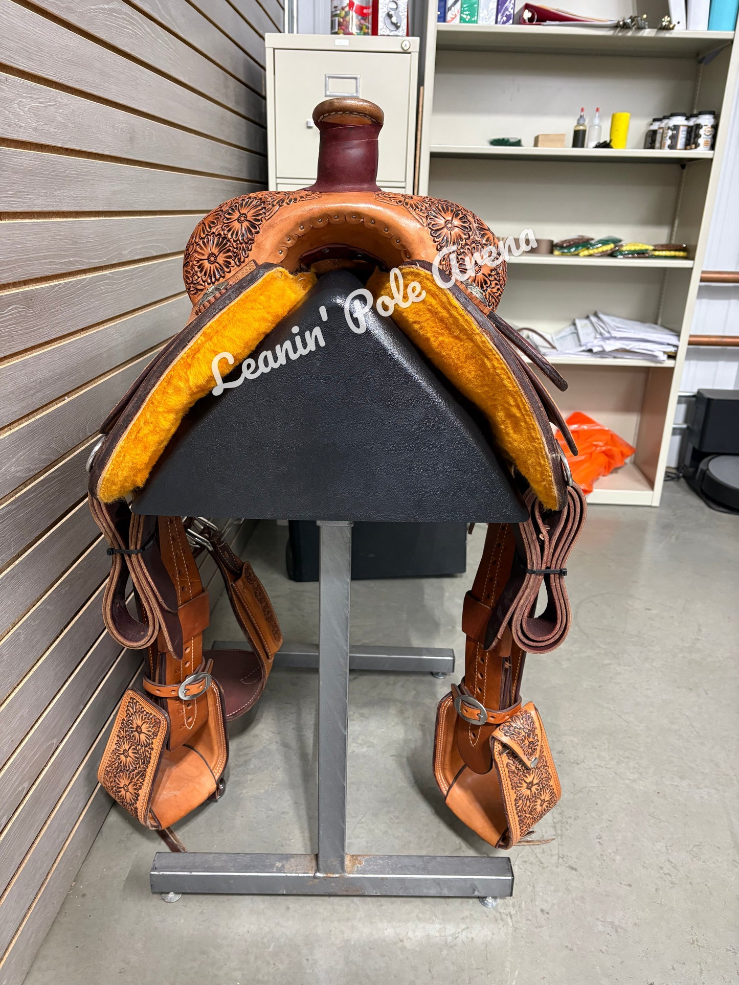 Trent Ward 14.5" Platinum Calf Rope Saddle