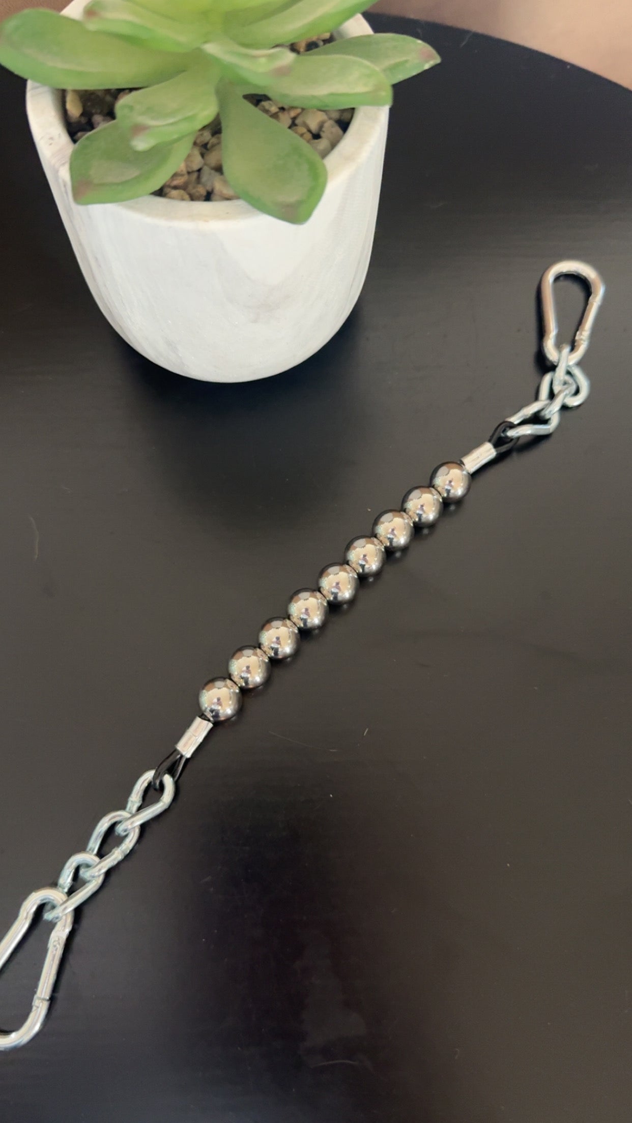 LM Stainless Steel Ball Curb Strap