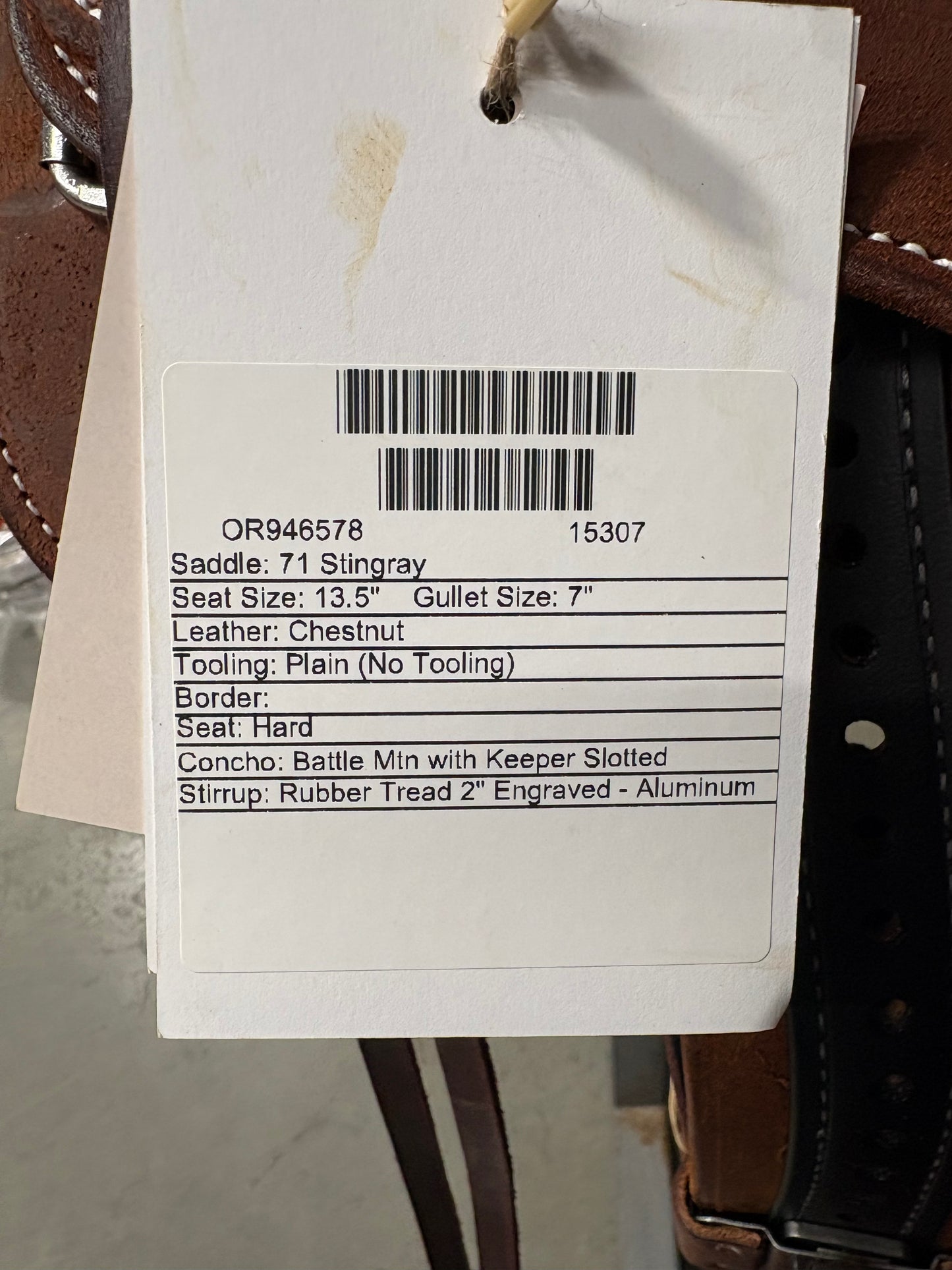 Martin Stingray 13.5" Barrel Saddle #15307