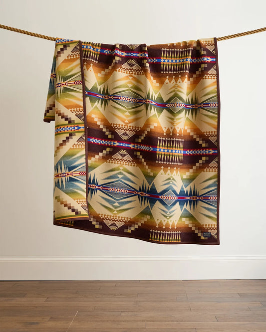 Pendleton Mystic Lake Unnapped Wool Blanket