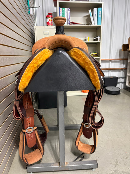 Trent Ward 13.5" Platinum Calf Roper Saddle