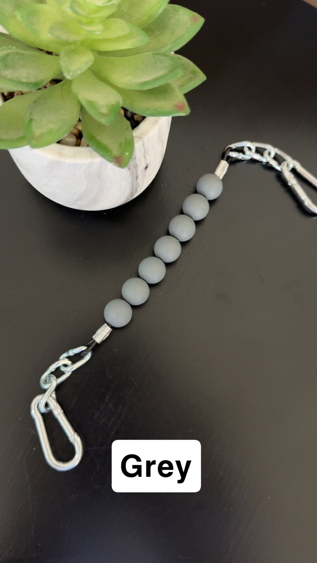 Silicone Bead Curb Strap