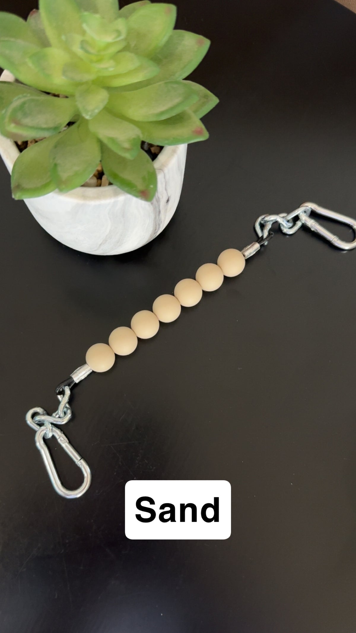 Silicone Bead Curb Strap