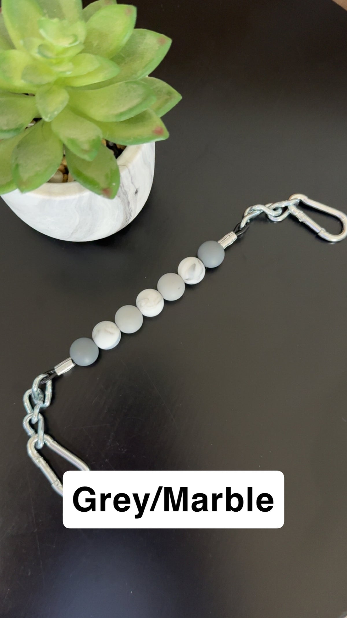 Silicone Bead Curb Strap
