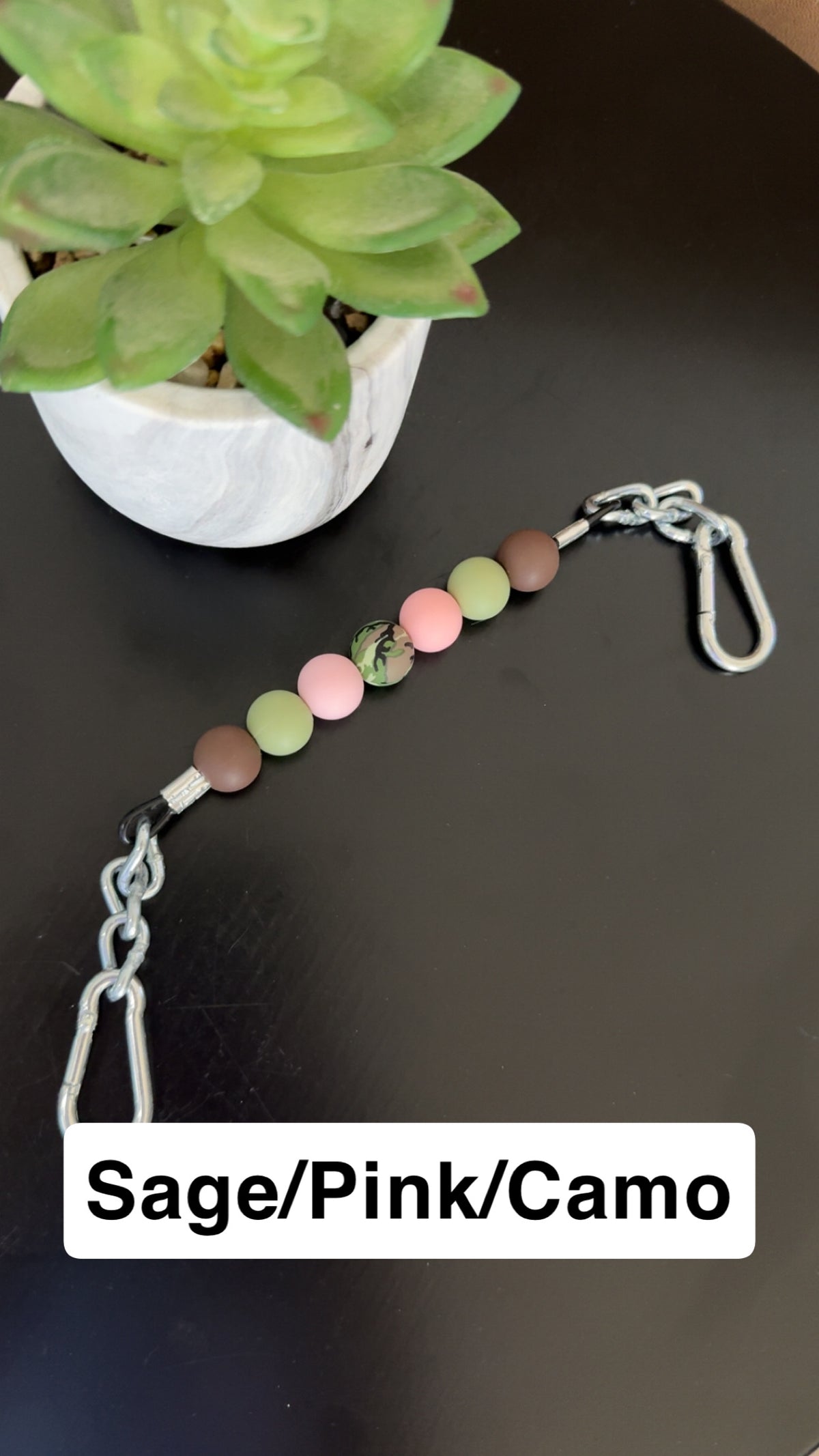 Silicone Bead Curb Strap