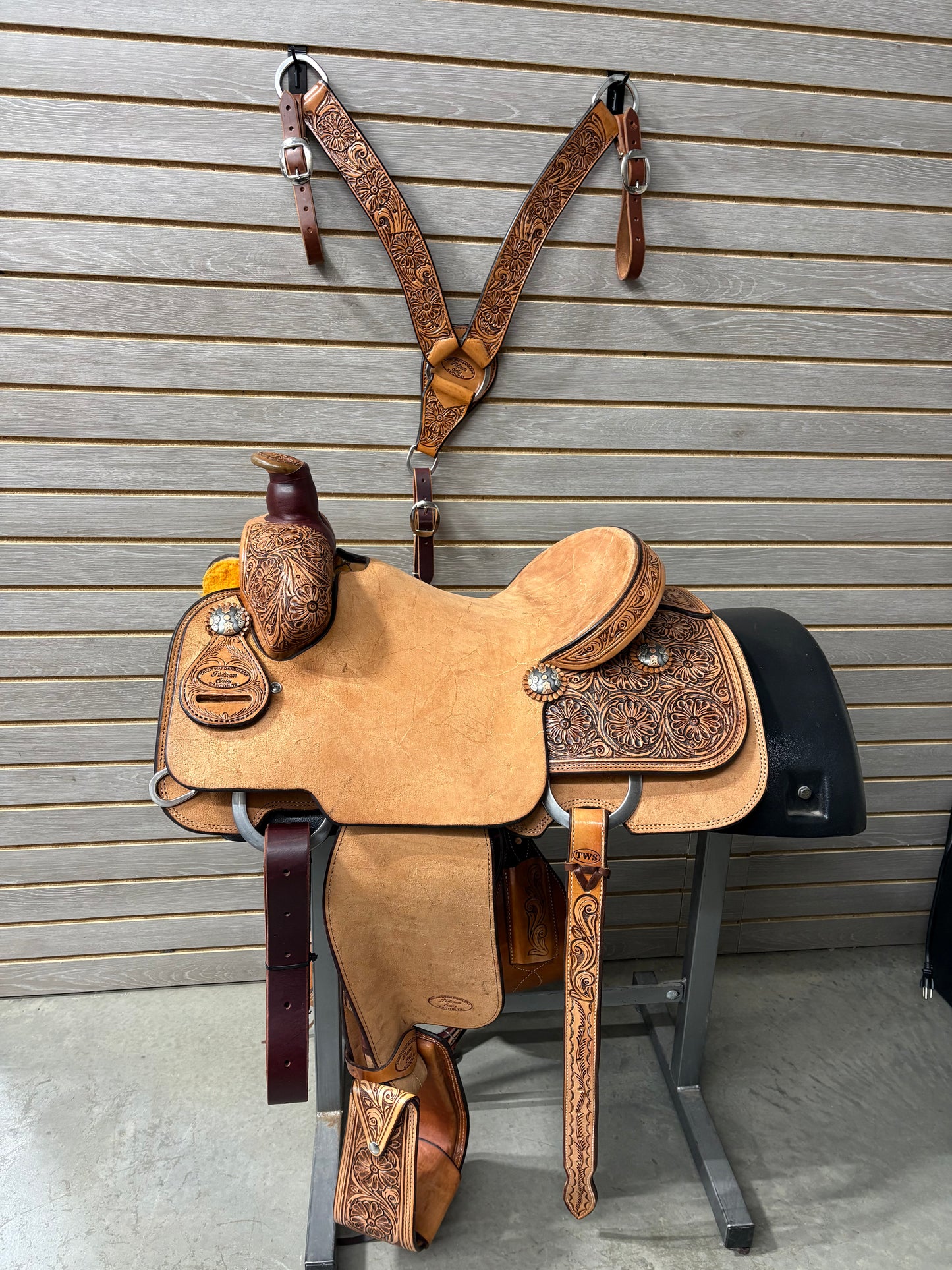 Trent Ward 14.5" Platinum Calf Rope Saddle