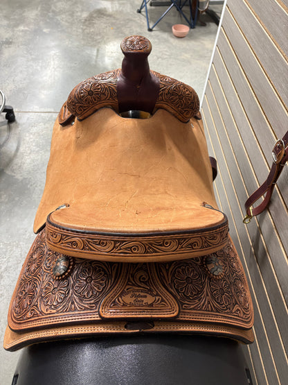 Trent Ward 14.5" Platinum Calf Rope Saddle