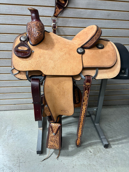Trent Ward 13.5" Platinum Calf Rope Saddle