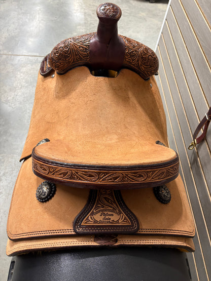 Trent Ward 13.5" Platinum Calf Rope Saddle