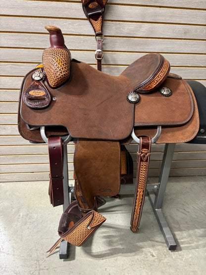 Trent Ward 14" Platinum Calf Rope Saddle