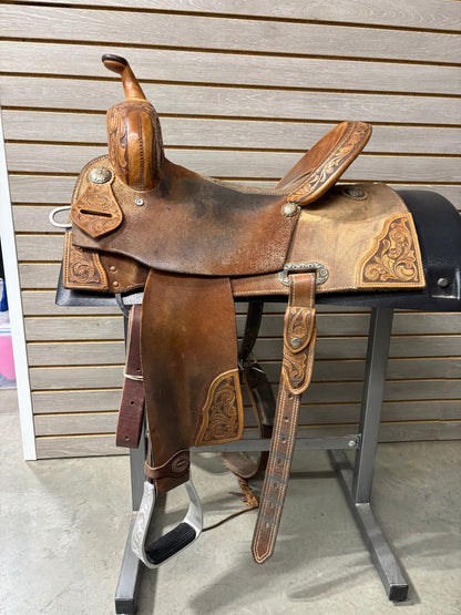 Used. 14" Robbie Phillips Saddle