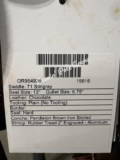 Martin Stingray 13" Barrel Saddle #15618