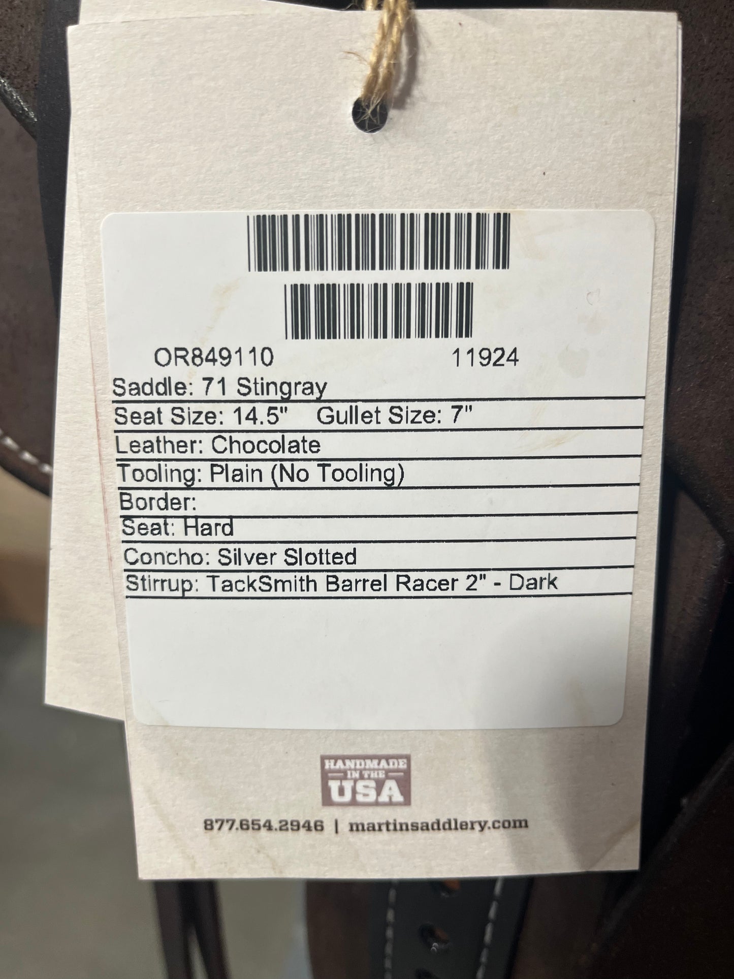 Martin Stingray 14.5" Barrel Saddle #11924