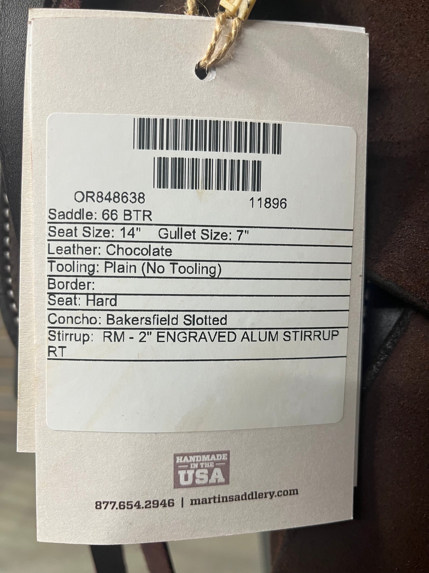 Martin BTR 14" Barrel Saddle #11896