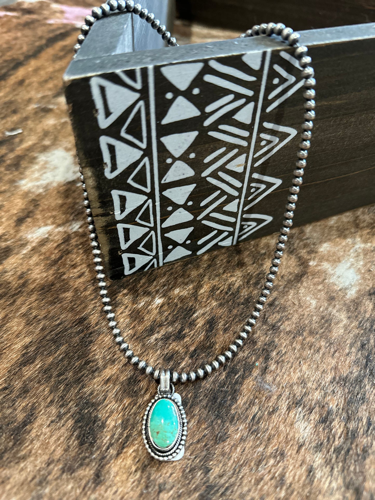 18" Turquoise Drop Necklace