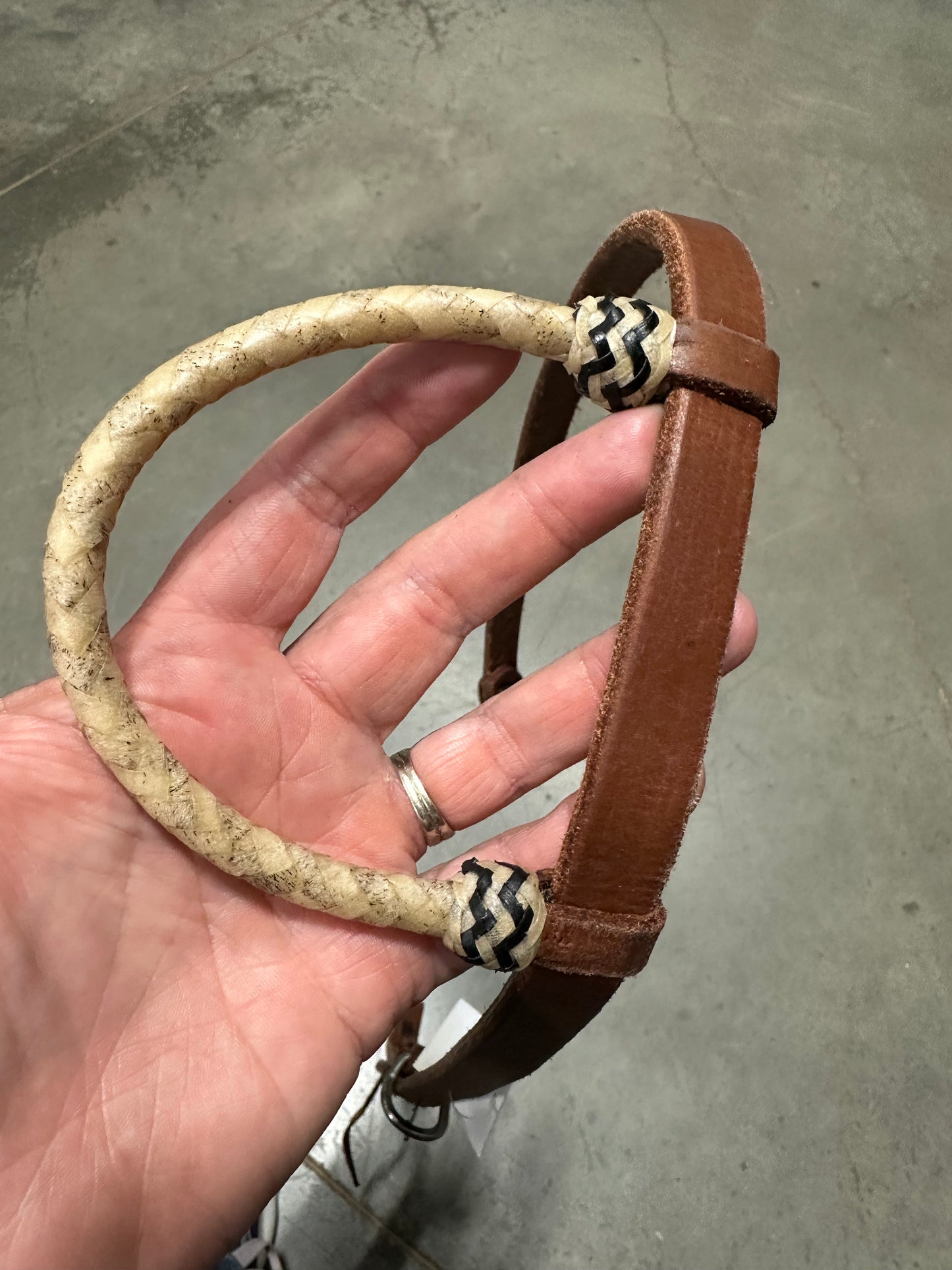 Jerry Beagley Sliding Rawhide One Ear Headstall