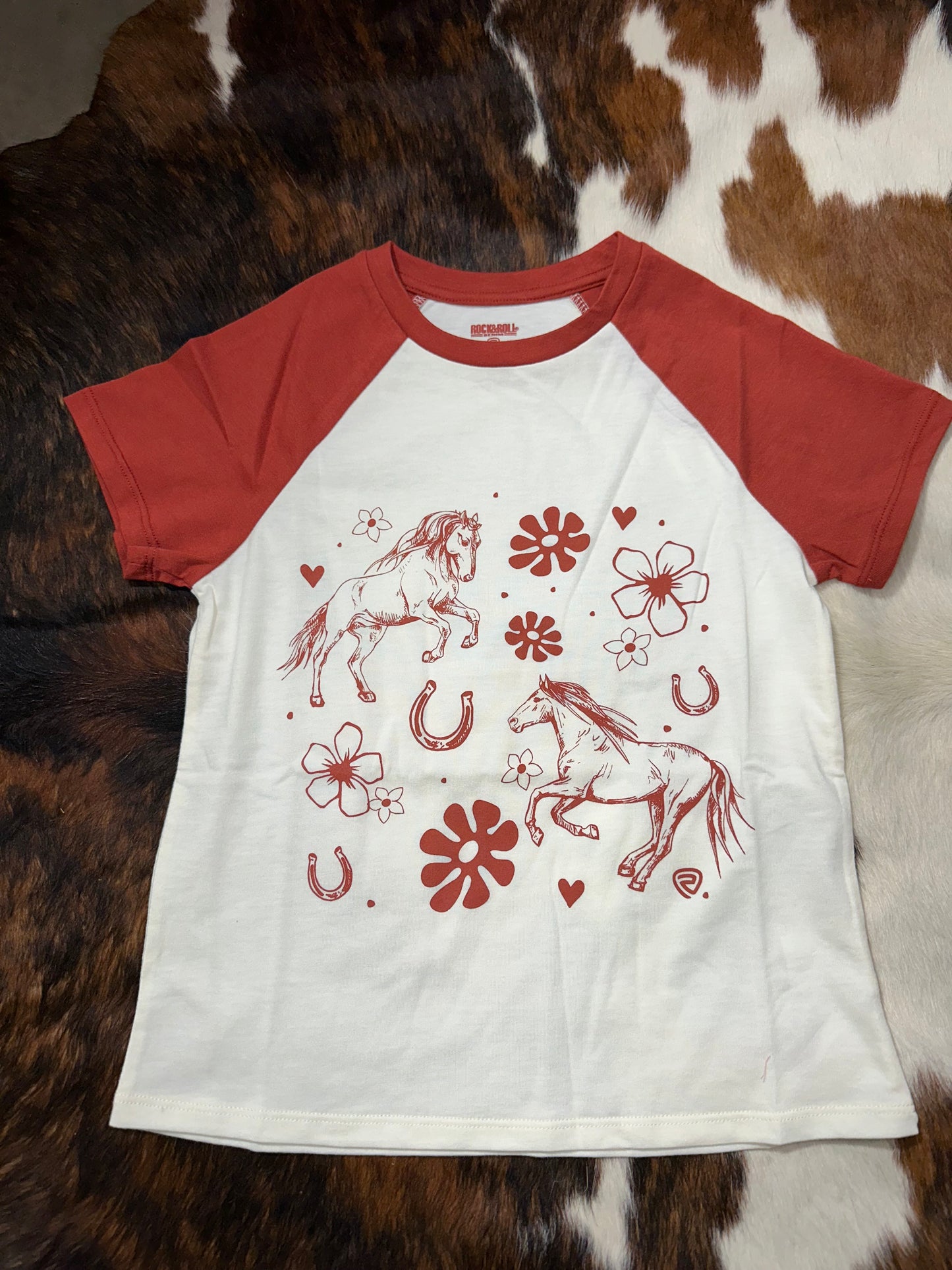 Rock & Roll Girl's Raglan Sleeve T-Shirt