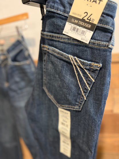 Ariat Women's High Rise Vivienne Plumas Trouser Jean