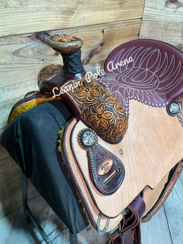 Trent Ward 14" Platinum Roper Saddle