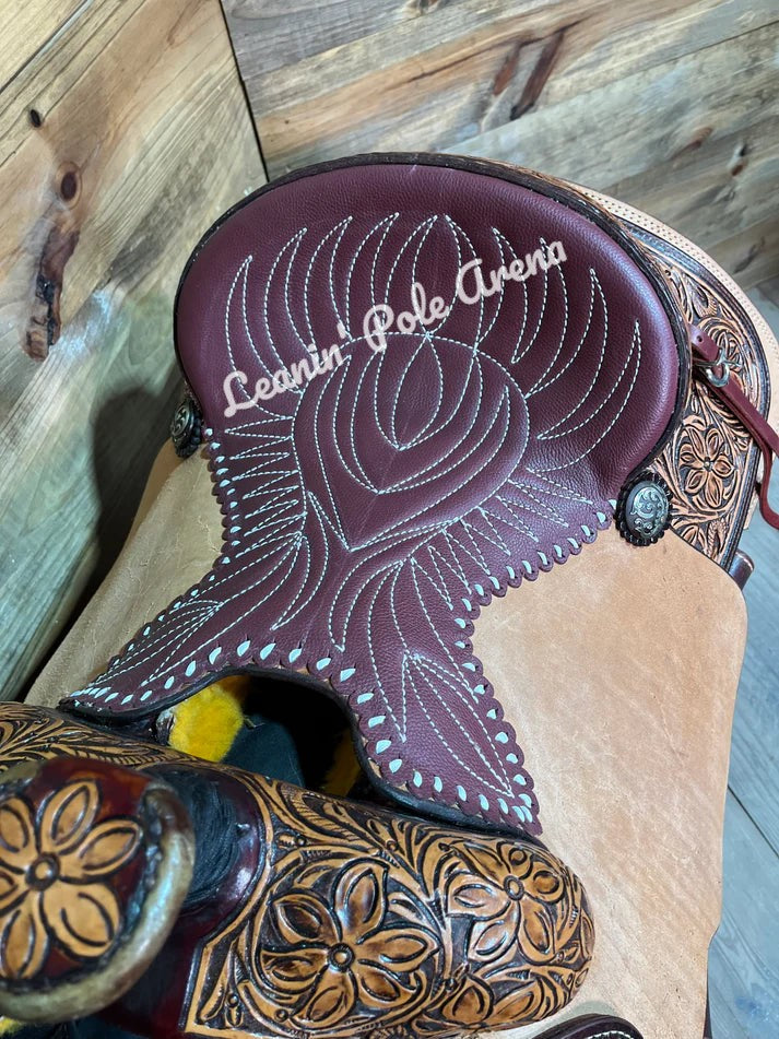Trent Ward 14" Platinum Roper Saddle