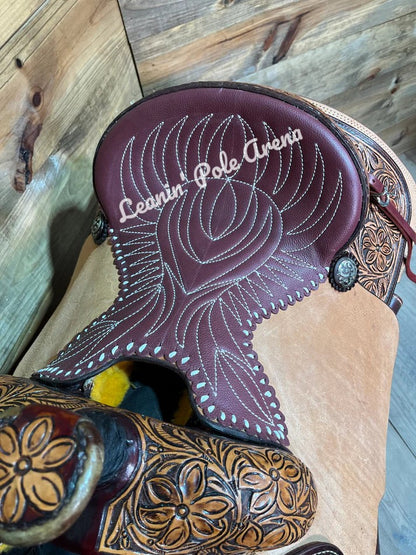 Trent Ward 14" Platinum Roper Saddle