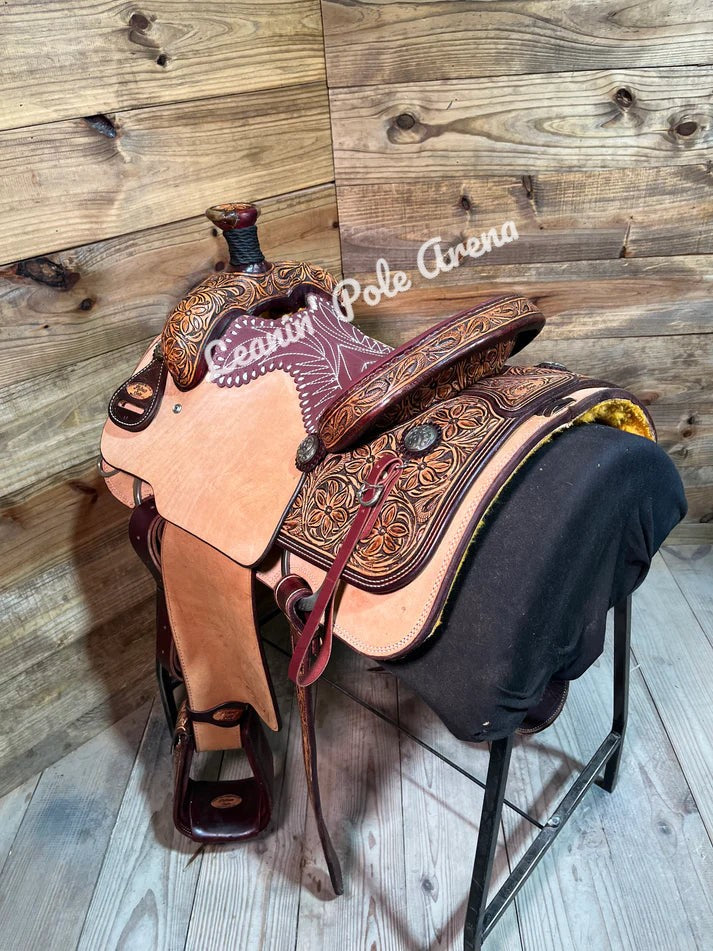 Trent Ward 14" Platinum Roper Saddle