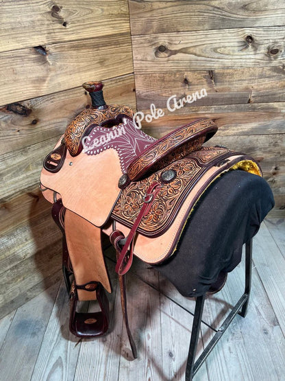 Trent Ward 14" Platinum Roper Saddle