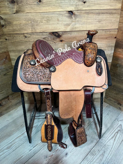Trent Ward 14" Platinum Roper Saddle