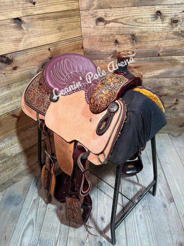 Trent Ward 14" Platinum Roper Saddle
