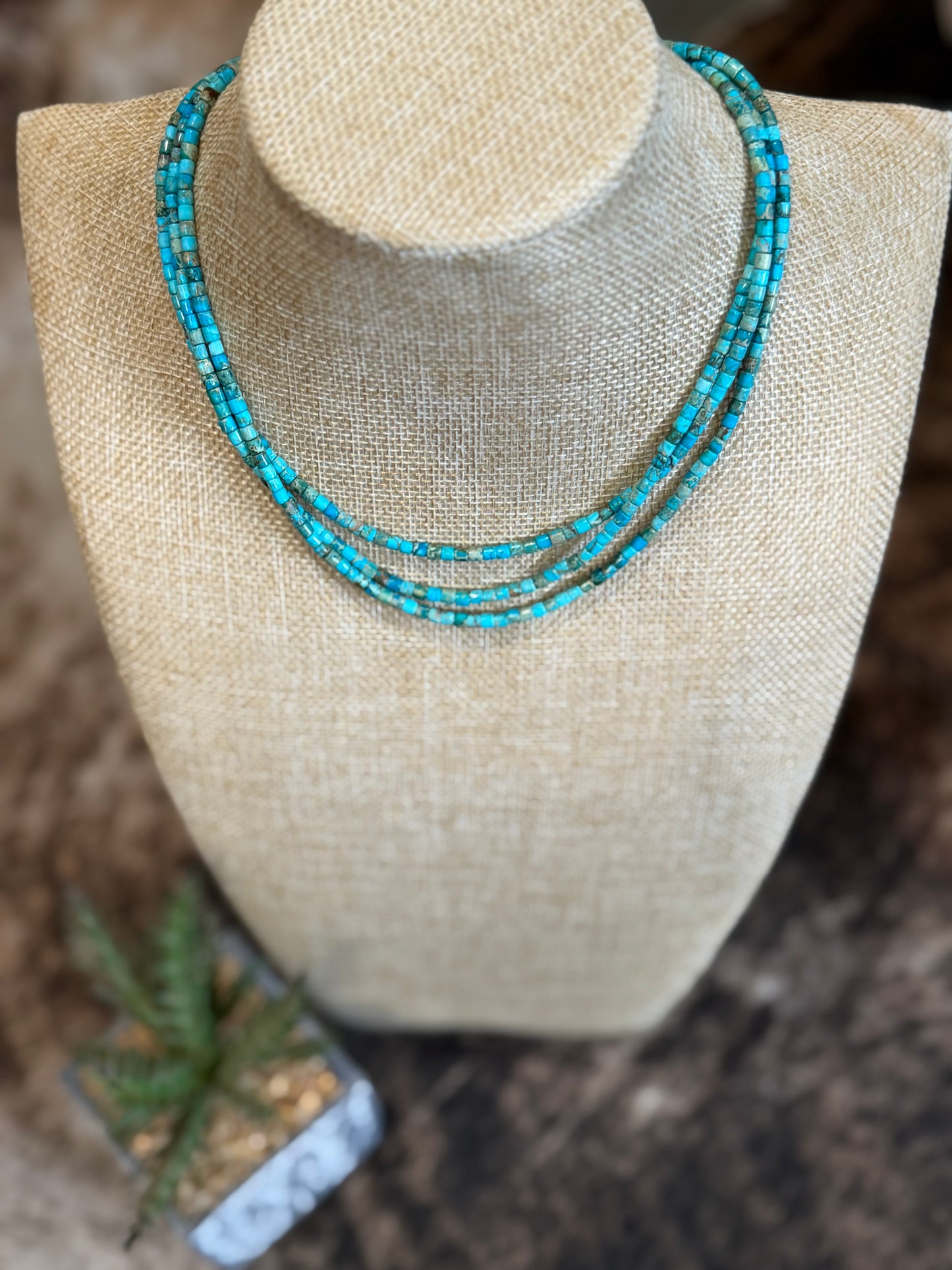 Sterling Silver Kingman Turquoise Necklace