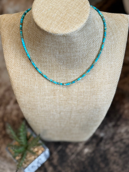 Sterling Silver Kingman Turquoise Necklace