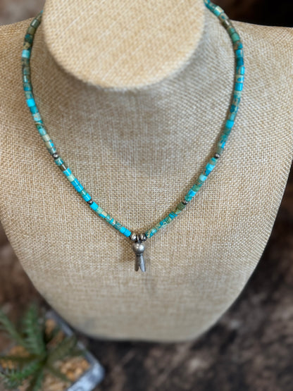 Turquoise & Blossom Necklace