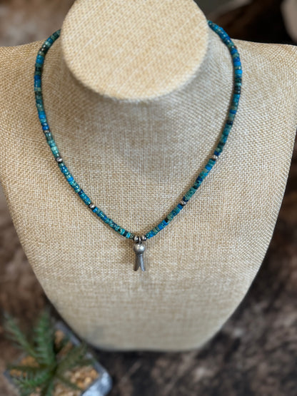 Turquoise & Blossom Necklace