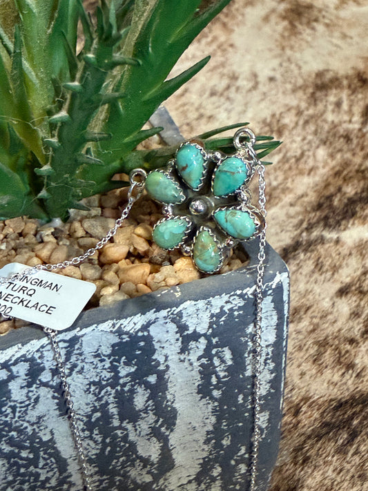 Navajo Handmade Hada Turquoise Necklace