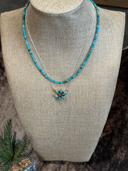 Navajo Handmade Hada Turquoise Necklace