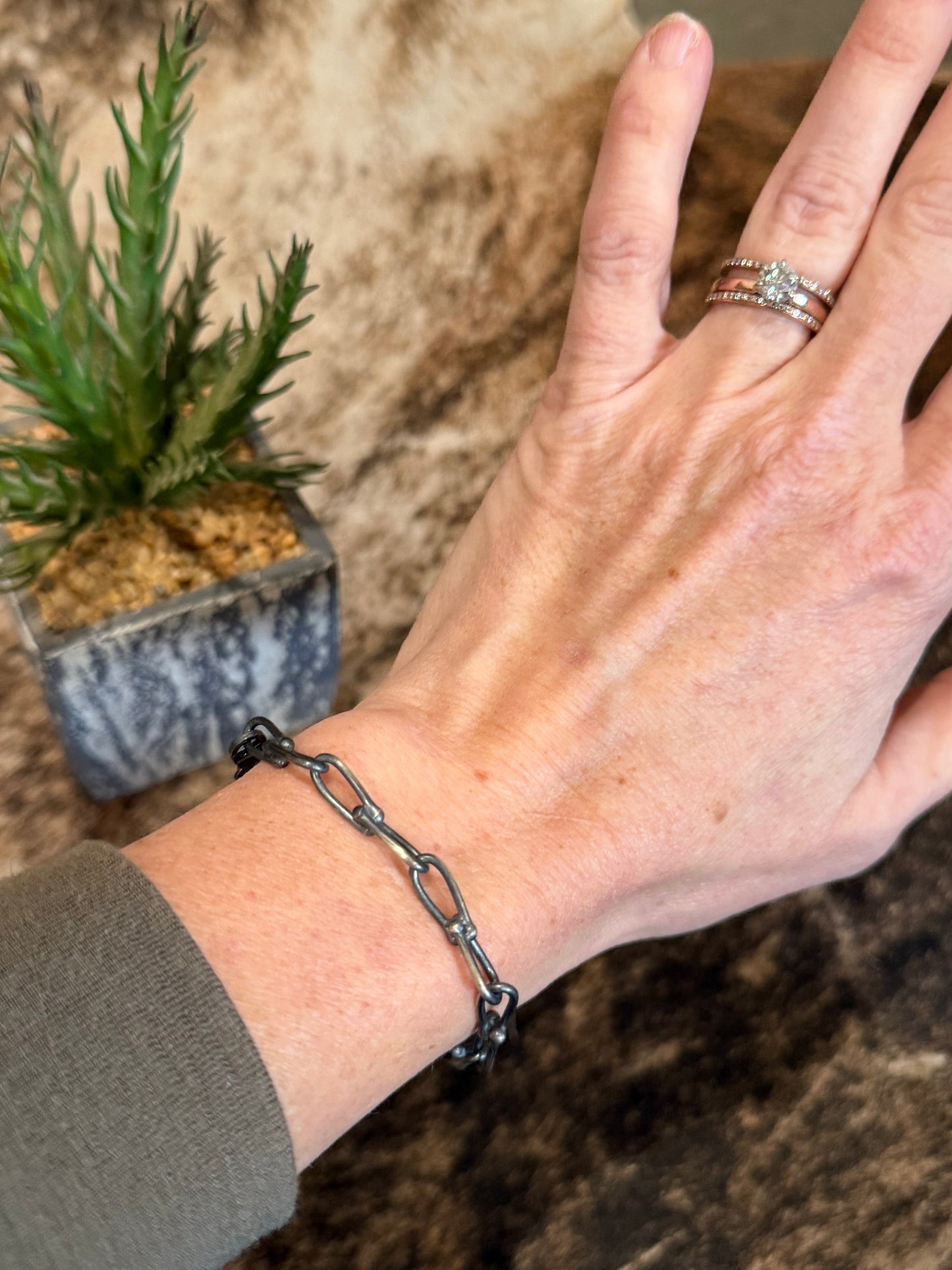 Sterling Silver Link Bracelet