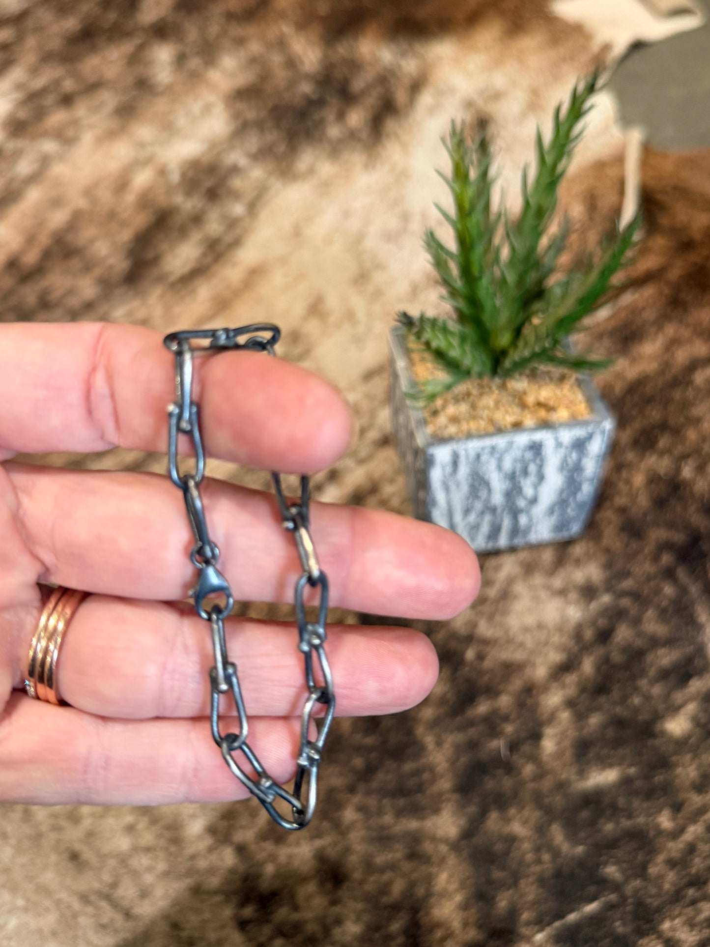 Sterling Silver Link Bracelet