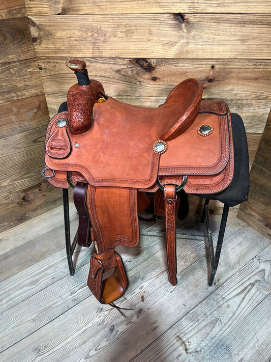 Trent Ward 15" Platinum Roper Saddle