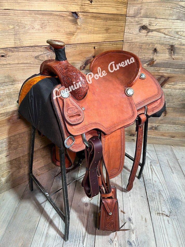 Trent Ward 15" Platinum Roper Saddle