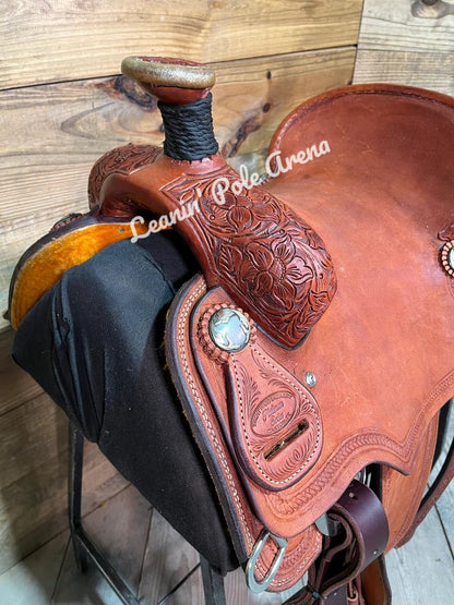 Trent Ward 15" Platinum Roper Saddle