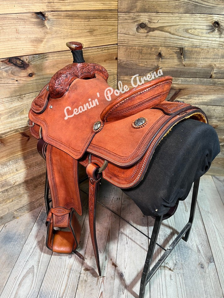Trent Ward 15" Platinum Roper Saddle